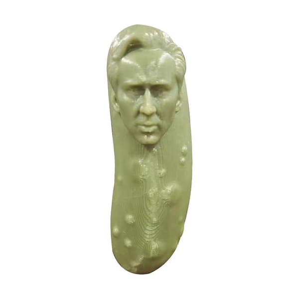 Picolas Cage - Nicolas Cage Gurka Kylskåpsmagnet Prydnad Green