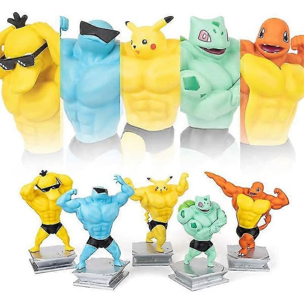Gk Pikachu Staty Figur Kroppsbyggarserie Kollektion Pikachu