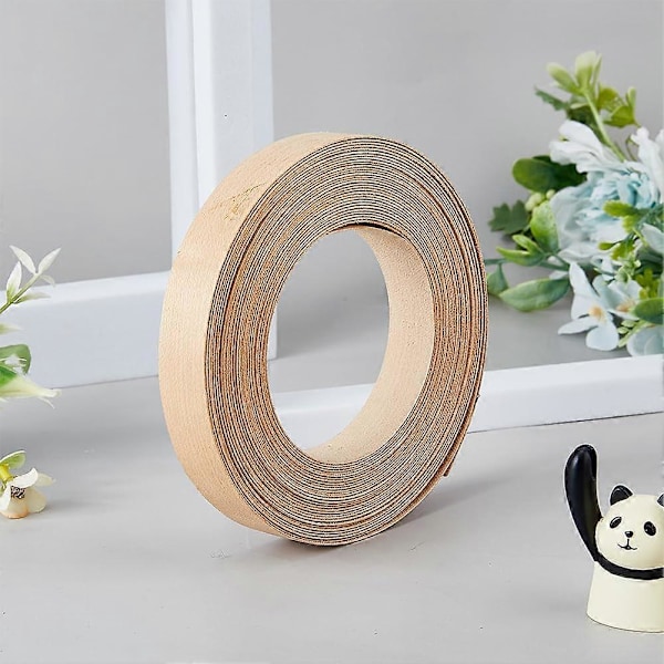 32ft Rulle Träfanér Kantlist Förlimmad Navajo Vit Plywood Kantlist Flexibel Trätejp Långa Tunna Äkta Träfanérremsor för Skåp Möbler