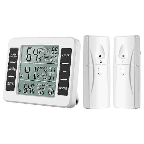 Uppgraderad version kylskåpstermometer trådlös digital frys