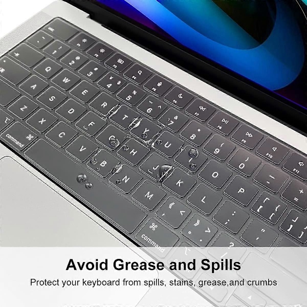 ENKAY HAT PRINCE TPU Tangentbordsfilm (US Version) för MacBook Pro 14 tum (A2442)/16 tum (FMY)