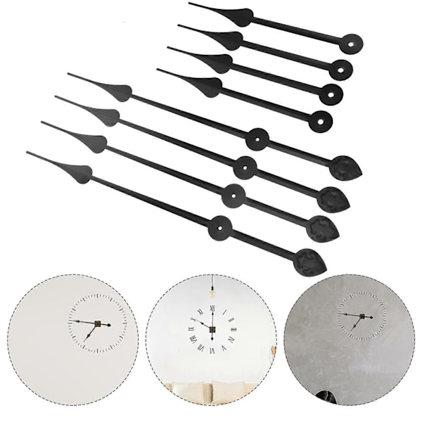 4st Tysta Klockvisare Utbytbara Klockdelar Precision Quartz Klockvisare