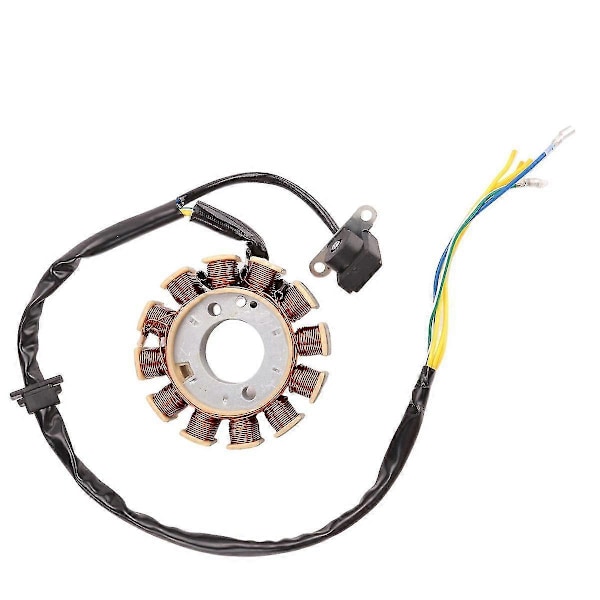 Spole 12-polig Stator DC Spole Tändningsstator för GY6 125cc 150cc