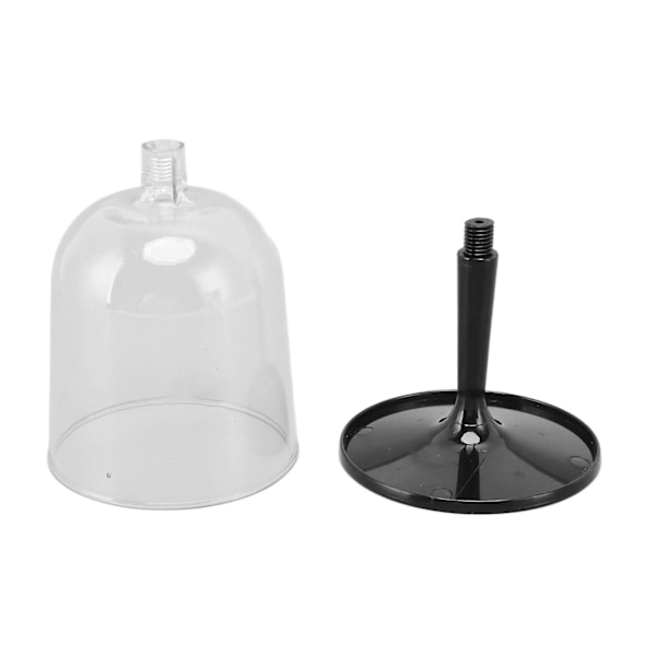 Bärbart Hopfällbart Vinglas Okrossbart Klart Avtagbart Plastvinglas för Utomhuscampingresor Black