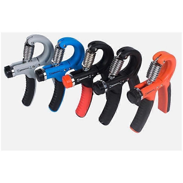 Handgrepp och Underarmsförstärkare Träningskit - 2-pack, Justerbart Handgrepp, Fingerövningsredskap, Fingersträckare, Träningsring och Stressboll (B