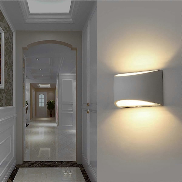 Modern Vägglampa, Inomhusvägglampor Uppljus Nedljus Gipslampa Belysning med 2700K 7W G9 LED-lampor för Vardagsrum Sovrum Hall