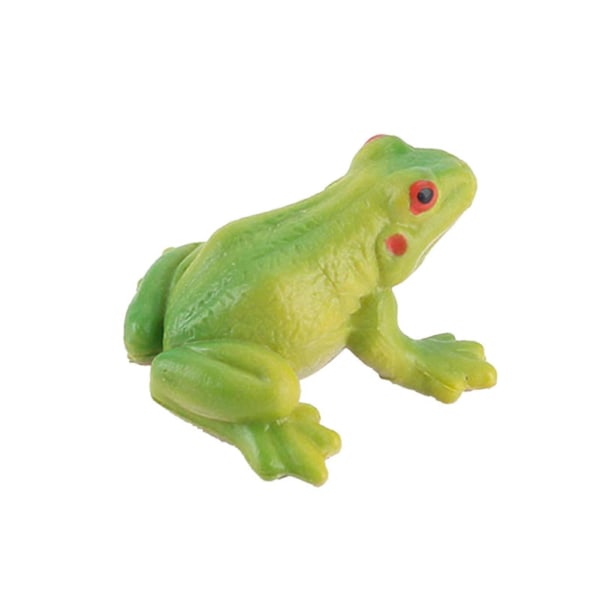 Groda Modell Luktfri Solid PVC Realistisk Groda Figur För Hemmet Yellow