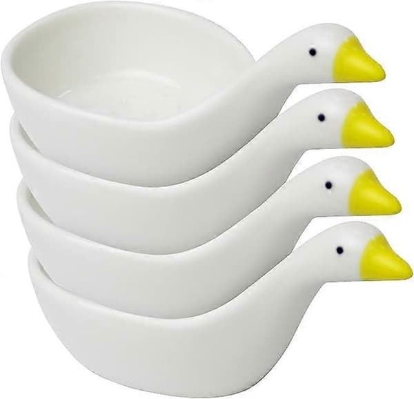 Dippausastiat, söpö ankka-design, 4 kpl