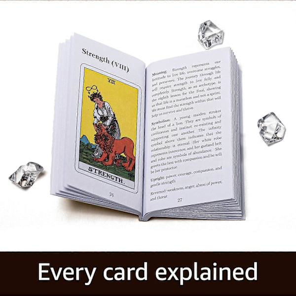 Den Originala Tarotkortleken med Guidebok för Nybörjare, Förbättrat Alternativ till Rider Waite Tarotleken