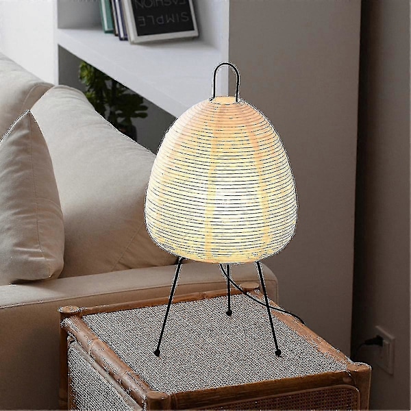 Japansk Rispapperslampa LED Bordlampa Vardagsrum Sovrum Sängbord Studiehotell Hemvist Stativ As Shown