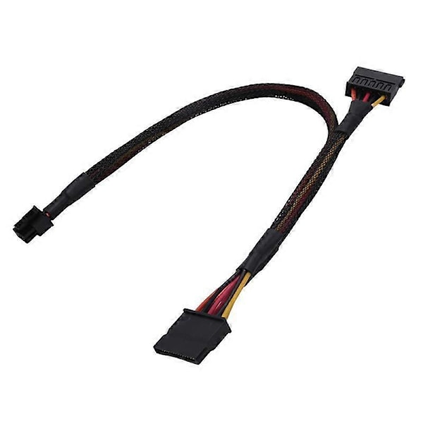 Mini 6Pin till 15Pin X2 SATA Strömkabel för DELL Vostro 3650 3653 3655 Stationär Dator HDD SSD