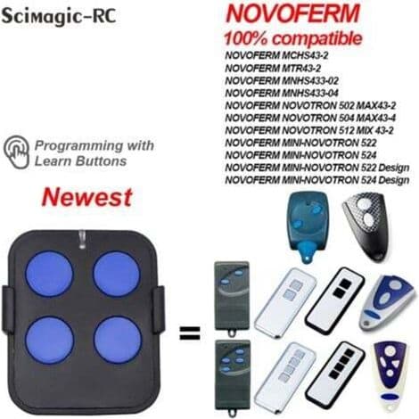 NOVOFERM NOVOTRON 504 MAX43-4 Fjernkontroll (3 stk)