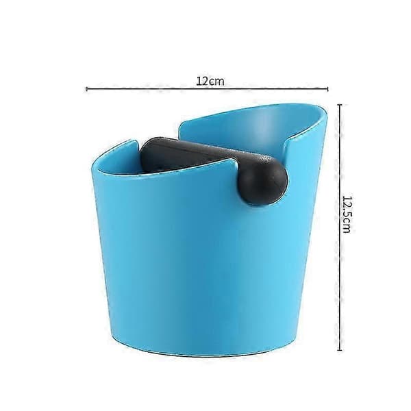 Kaffeboks til espresso kaffegrums, kaffe Sage knock box, kaffegrumsbeholder, grumsbeholder, knock out box blue