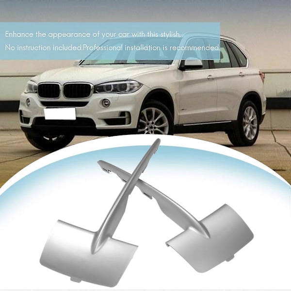 1 Par Främre Vänster Höger Stötfångargrill Trim Stötfångare Nedre Grill Trim Kåpa 1117303113, 51117303114 för X5 F15 2014-2017