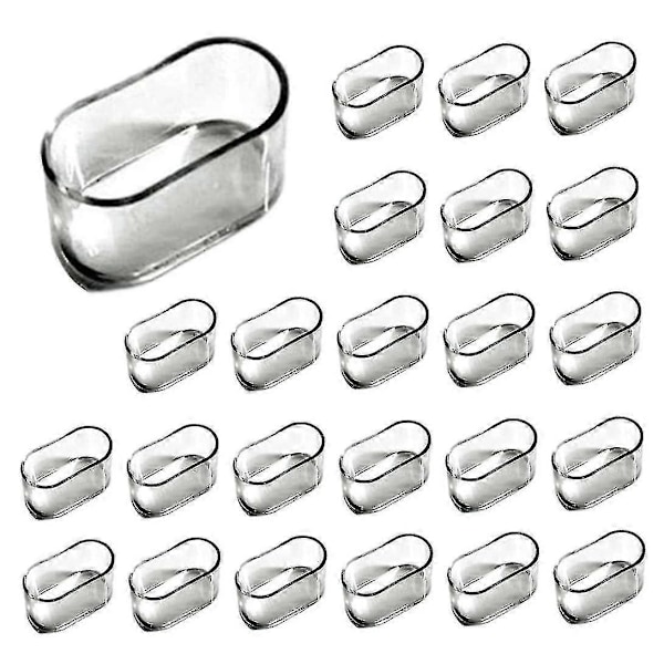 30 st Stolsbensskydd, ovala silikonmöbelfötter Bordsskydd Golvskydd mot repor 15X30MM