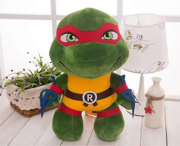 Sköldpaddor Plysch Plushie Samlarobjekt Ninja Plushies B Red 25CM