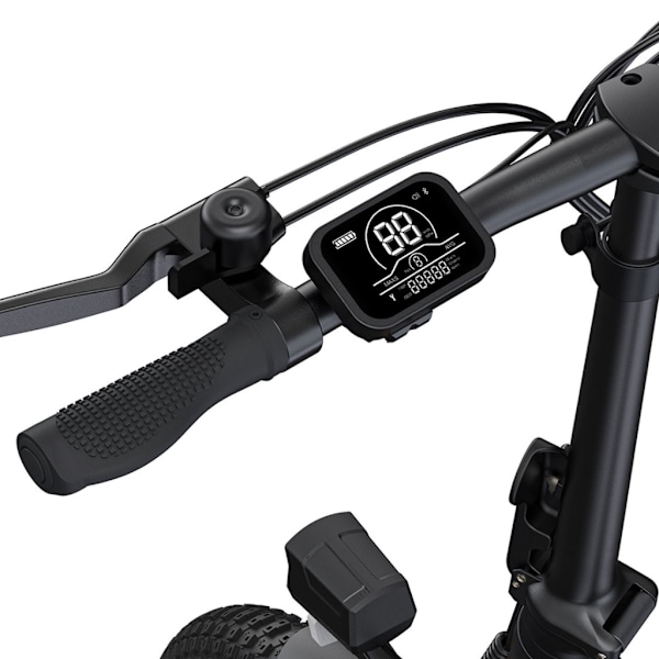 ENGWE P1 Elektrisk Fällbar Cykel - 20 Tum - 250W Motor - 7 Växlar - 100 km Räckvidd - Mekaniska Skivbromsar - Silver