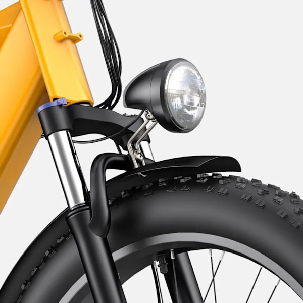ENGWE E26 ST Elektrisk Fatbike - Elcykel - Lav Indstigning - 26 Tommer - 250W Motor - 7 Gear - 140 km Rækkevidde - Hydrauliske Skivebremser - Grey