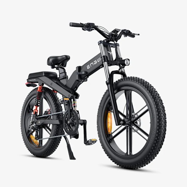 ENGWE X26 Elektrisk Sammenfoldelig Cykel - Dobbelt Batteri - 26 Tommer - 250W Motor - 8 Gear - 150 km Rækkevidde - Hydrauliske Skivebremser - Black