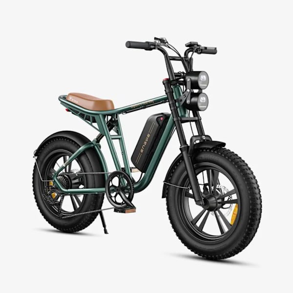 ENGWE M20 (13Ah) Sähköinen Fatbike - Yksi Akut - 20 Tuumaa - 250W Moottori - 7 Vaihdetta - 75 km Kantama - Mekaaniset Levyjarrut - Green
