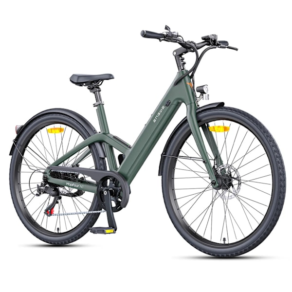 ENGWE MapFour N1 Air ST Sähköpyörä – E-bike – Matala Runko – 28 Tuumaa - 250W Moottori - 100 km Toimintamatka - Mekaaniset Levyjarrut - Green