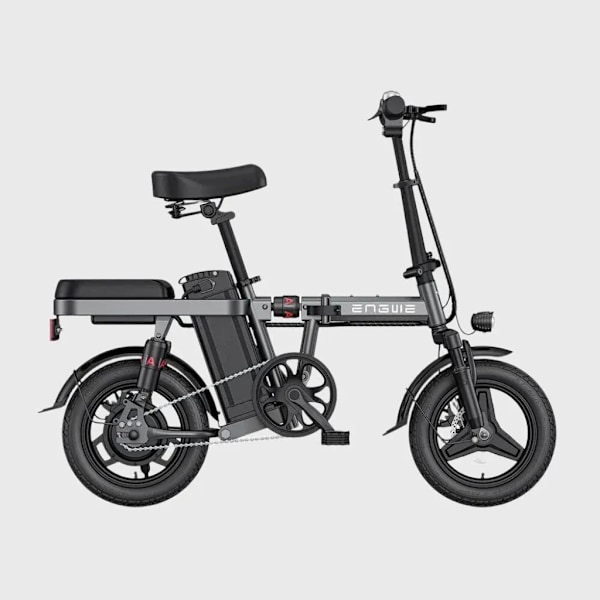 ENGWE T14 Elektrisk Hopfällbar Cykel - Lättviktsdesign - 14 Tum - 250W Motor - 42 km Räckvidd - Mekaniska Skivbromsar - Grå