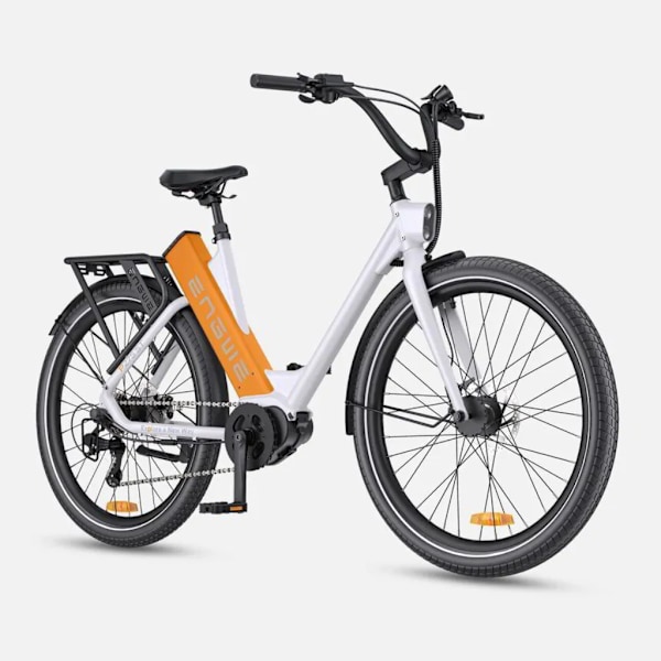 ENGWE P275 ST Elcykel – E-bike – Lavt indstigning – 27,5 Tommer – 250W Motor – 9 Gear – 260 km Rækkevidde – Hydrauliske Skivebremser - Orange