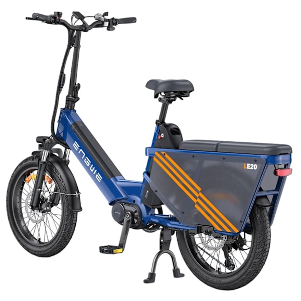 ENGWE LE20 Elcykel - E-bike - Enkel Batteri - Lav Indstigning - 20 Tommer - 250W Motor - 7 Gear - 126 km Rækkevidde - Hydrauliske Skivebremser - Blue