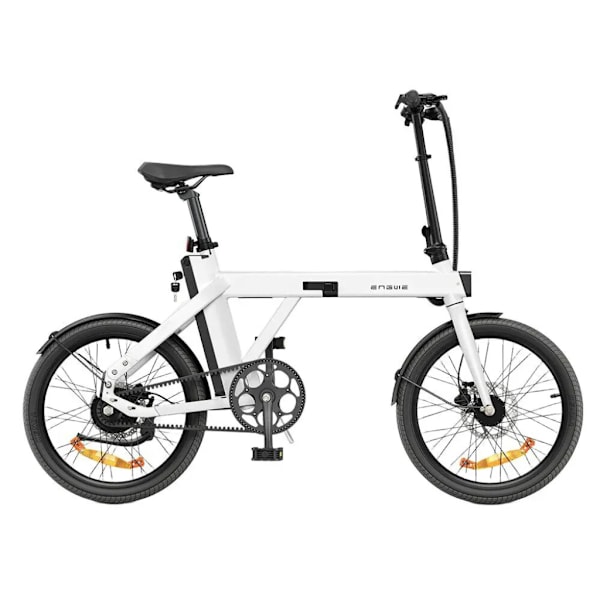 ENGWE P20 Elektrisk Foldecykel - Carbon Remtræk - 20 Tommer - 250W Motor - 100 km Rækkevidde - Hydrauliske Skivebremser - White