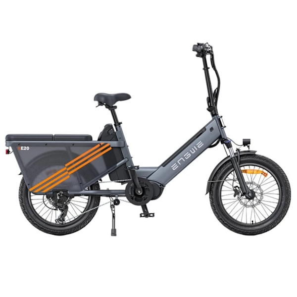 ENGWE LE20 Elcykel - E-bike - Enkel Batteri - Lav Indstigning - 20 Tommer - 250W Motor - 7 Gear - 126 km Rækkevidde - Hydrauliske Skivebremser - Grey