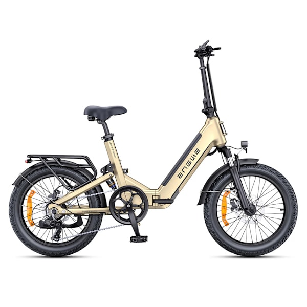 ENGWE L20 3.0 Boost Elektrisk Sammenklappelig Cykel - Elcykel - 20 Tommer - 250W Motor - 7 Gear - 135 km Rækkevidde - Hydrauliske Skivebremser - Gold