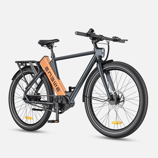 ENGWE P275 Pro Elektrisk Cykel – Høj Indstigning – Kulfiberremdrift – 27.5 Tommer – 250W Motor – 260 km Rækkevidde – Hydrauliske Skivebremser - Orange