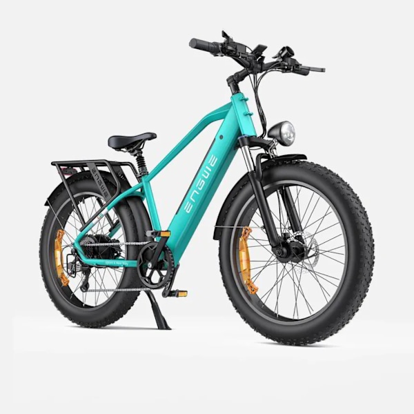 ENGWE E26 Elektrisk Fatbike - Elcykel - Høj Indstigning - 26 Tommer - 250W Motor - 7 Gear - 140 km Rækkevidde - Hydrauliske Skivebremser - Blue