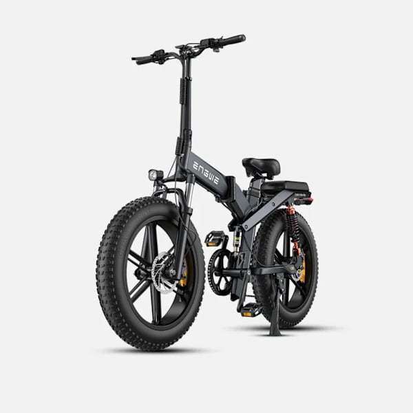 ENGWE X20 Elektrisk Sammenklappelig Cykel - Dobbelt Batteri - 20 Tommer - 250W Motor - 8 Gear - 150 km Rækkevidde - Hydrauliske Skivebremser - Black