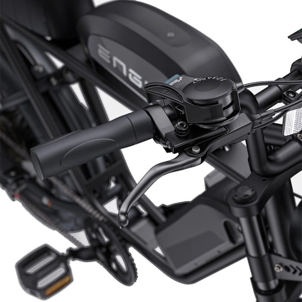 ENGWE M1 Elektrisk Fatbike - Enkelt Batteri - 20 Tum - 250W Motor - 7 Växlar - 90 km Räckvidd - Hydrauliska Skivbromsar - Svart