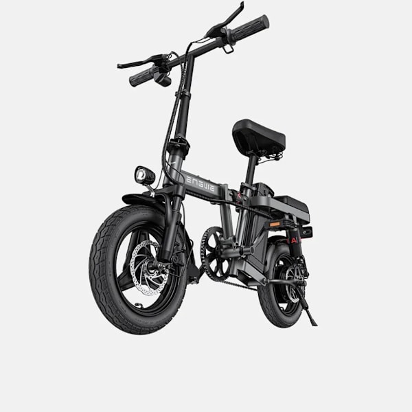 ENGWE T14 Elektrisk Hopfällbar Cykel - Lättviktsdesign - 14 Tum - 250W Motor - 42 km Räckvidd - Mekaniska Skivbromsar - Grå