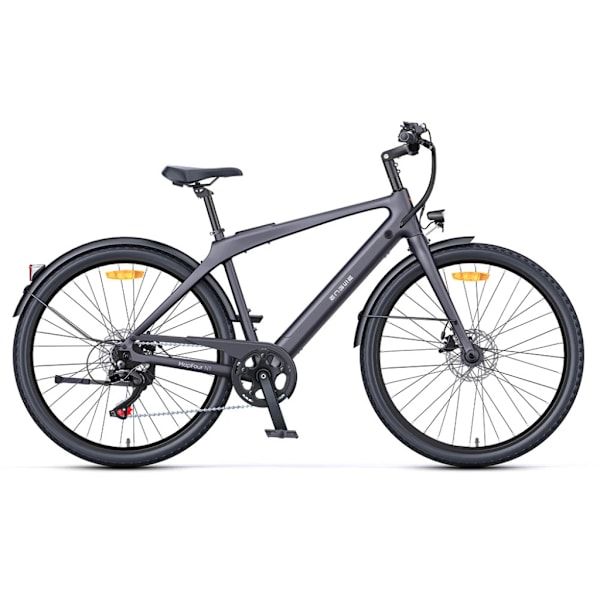 ENGWE MapFour N1 Air Elektrisk Cykel – E-bike – Høj instigning – 28 Tommer – 250W Motor – 100 km Rækkevidde – Mekaniske Skivebremser – Grey