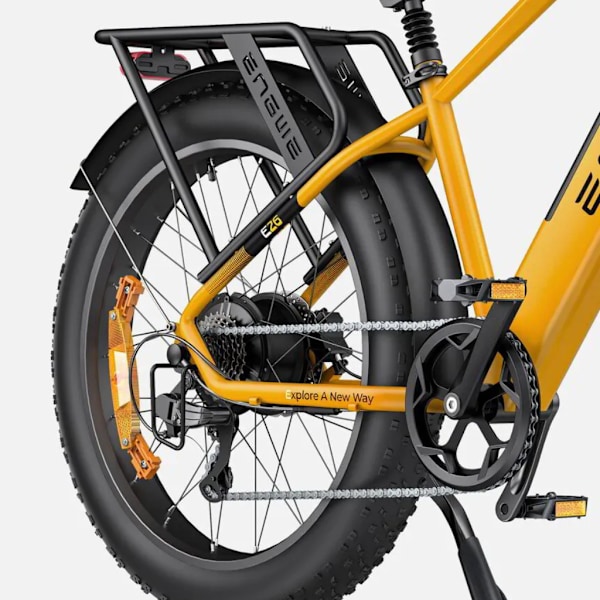 ENGWE E26 ST Elektrisk Fatbike - Elcykel - Lav Indstigning - 26 Tommer - 250W Motor - 7 Gear - 140 km Rækkevidde - Hydrauliske Skivebremser - Blue