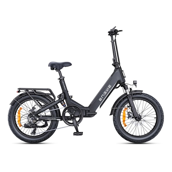 ENGWE L20 3.0 Boost Sähköinen Taittopyörä - Sähköpyörä - 20 Tuumaa - 250W Moottori - 7 Vaihdetta - 135 km Toimintasäde - Hydrauliset Levyjarrut - Black