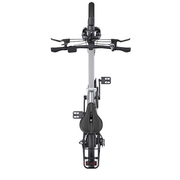 ENGWE P1 Elektrisk Foldbar Cykel - 20 Tommer - 250W Motor - 7 Gear - 100 km Rækkevidde - Mekaniske Skivebremser - Silver