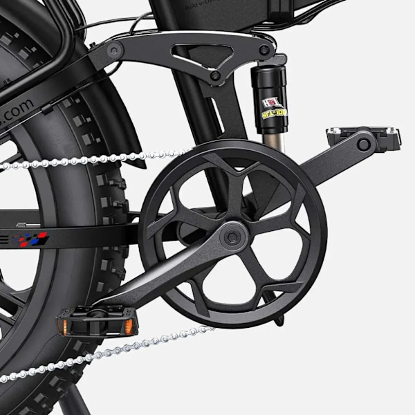 ENGWE Engine Pro 2.0 Sähköinen Kokoontaitettava Polkupyörä - 250W Moottori - 8 Vaihdetta - 110 km Toimintamatka - Hydrauliset Levypysäyttimet - Black