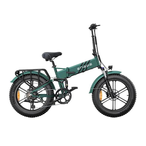 ENGWE Engine Pro 2.0 Elektrisk Foldbar Cykel - Fatbike - 20 Tommer - 250W Motor - 8 Gear - 110 km Rækkevidde - Hydrauliske Skivebremser - Green