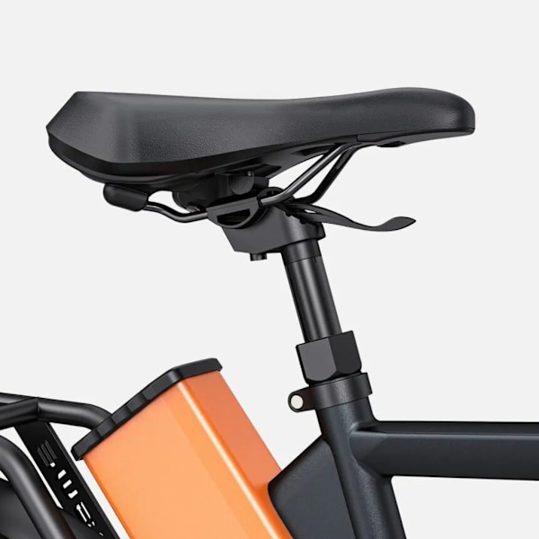 ENGWE P275 Pro Elektrisk Cykel – Høj Indstigning – Kulfiberremdrift – 27.5 Tommer – 250W Motor – 260 km Rækkevidde – Hydrauliske Skivebremser - Orange