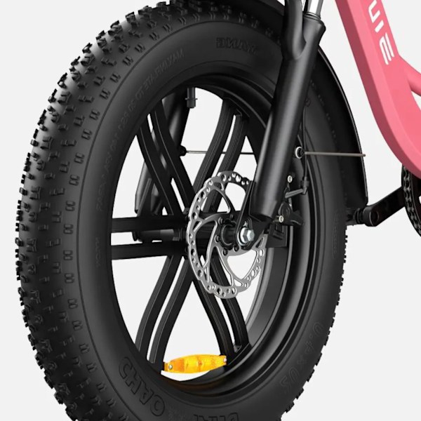 ENGWE L20 Elektrisk Fatbike - E-bike - 20 Tommer - 250W Motor - 7 Gear - 140 km Rækkevidde - Mekaniske Skivebremser - White