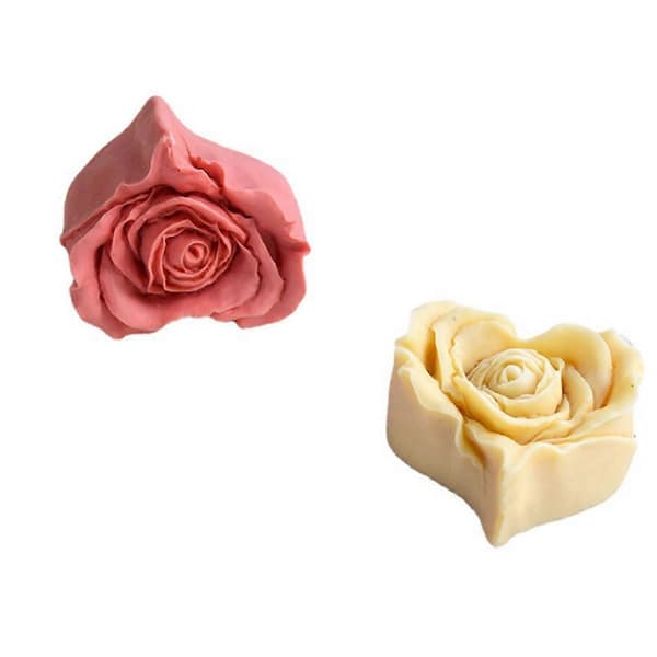 Rose Hjerte Lys Silikoneform