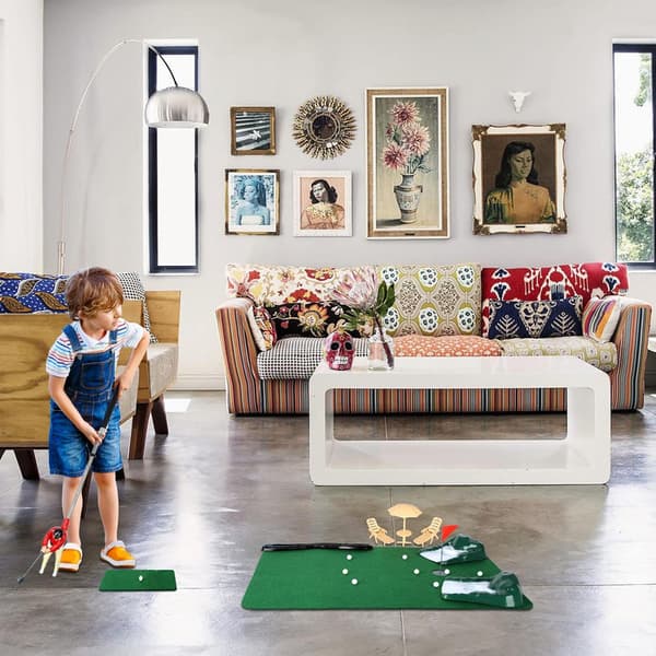 Mini Golf Game is Fun Golf Gifts, Unique Mini Golfer on Stick for Fathers Day Gift/Retirement Gift Red