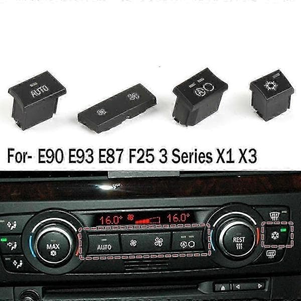 4 stk. bilvarmer AC køleknap til BMW E90 3-serie X1 X3