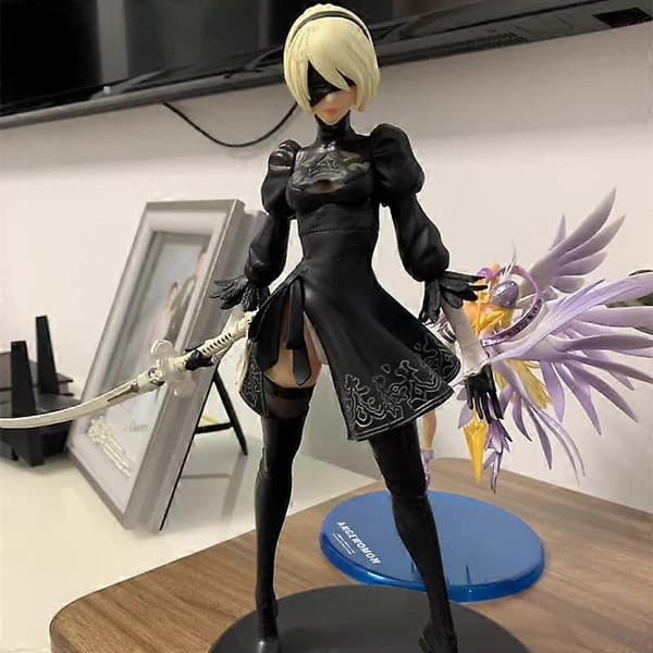 28cm Anime Nier Automata 2b Yorha No.2 Typ B Litet Svärd Pvc Actionmodell Figur Leksaker Samlarprydnad Leksaker Barnpresenter 28cm With box