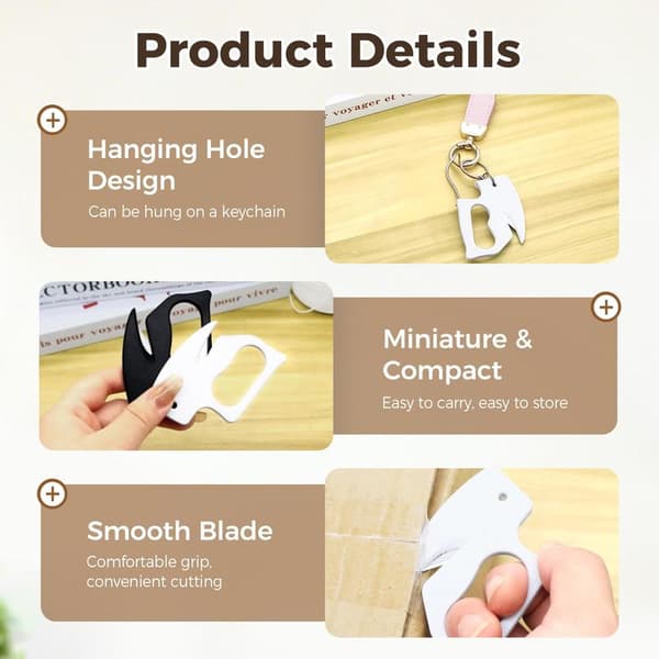 Safe 5-piece Letter Opener Set with Blades, Efficient Mail and Package Opener for Paper Cutting Tasks (10 pcs assorted) 10PC Mix