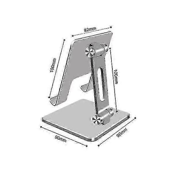Tabletstander til skrivebord, stabil tabletholder med aluminiumsbase